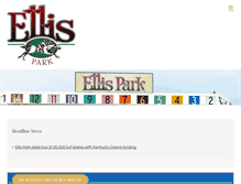 Tablet Screenshot of ellisparkracing.com